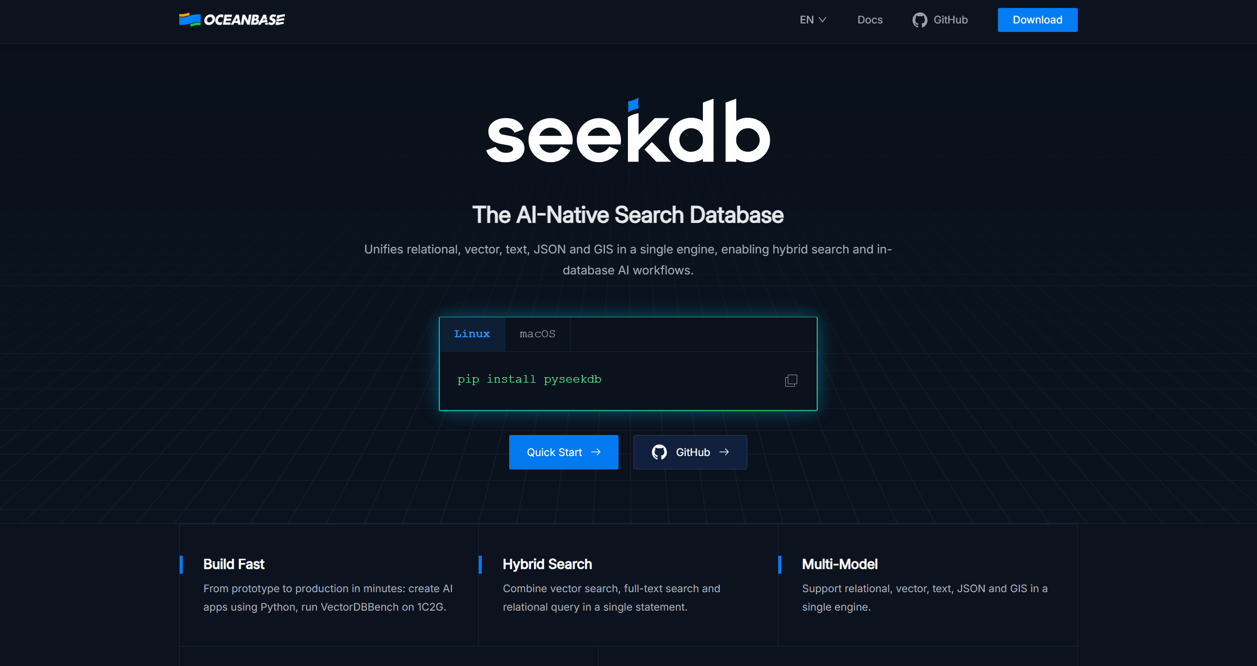 OceanBase seekdb