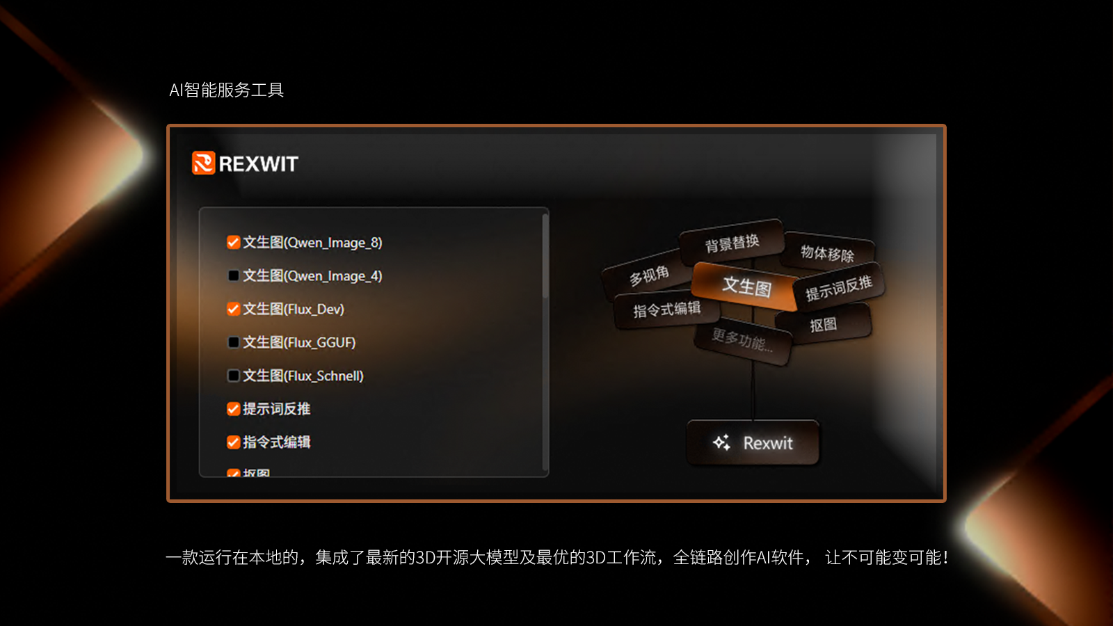 国产AI3D黑马突围！REXWIT正式上线，率先实现“本地运行+全链路创作”