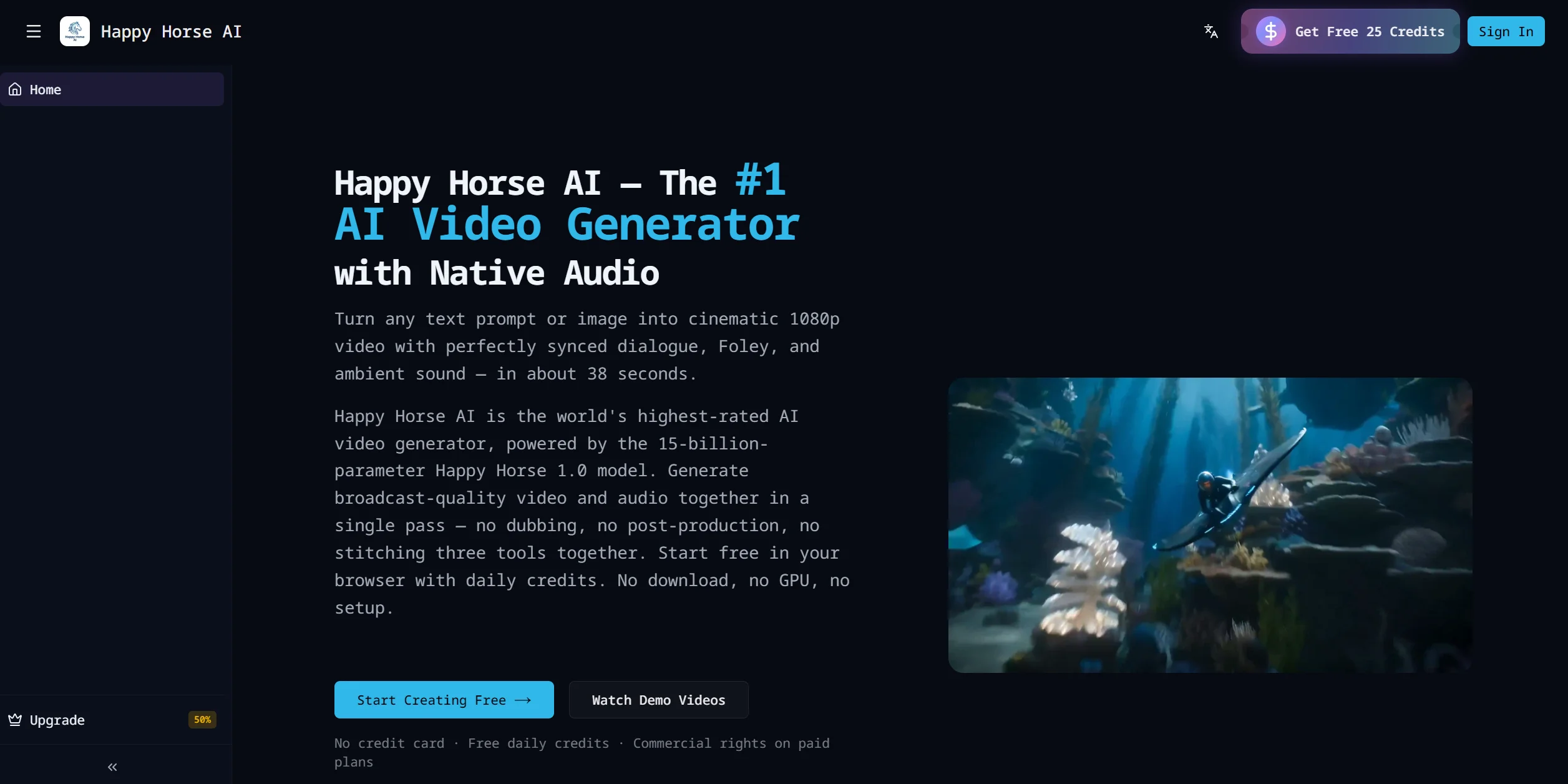 Happy Horse AI – AI 视频生成器