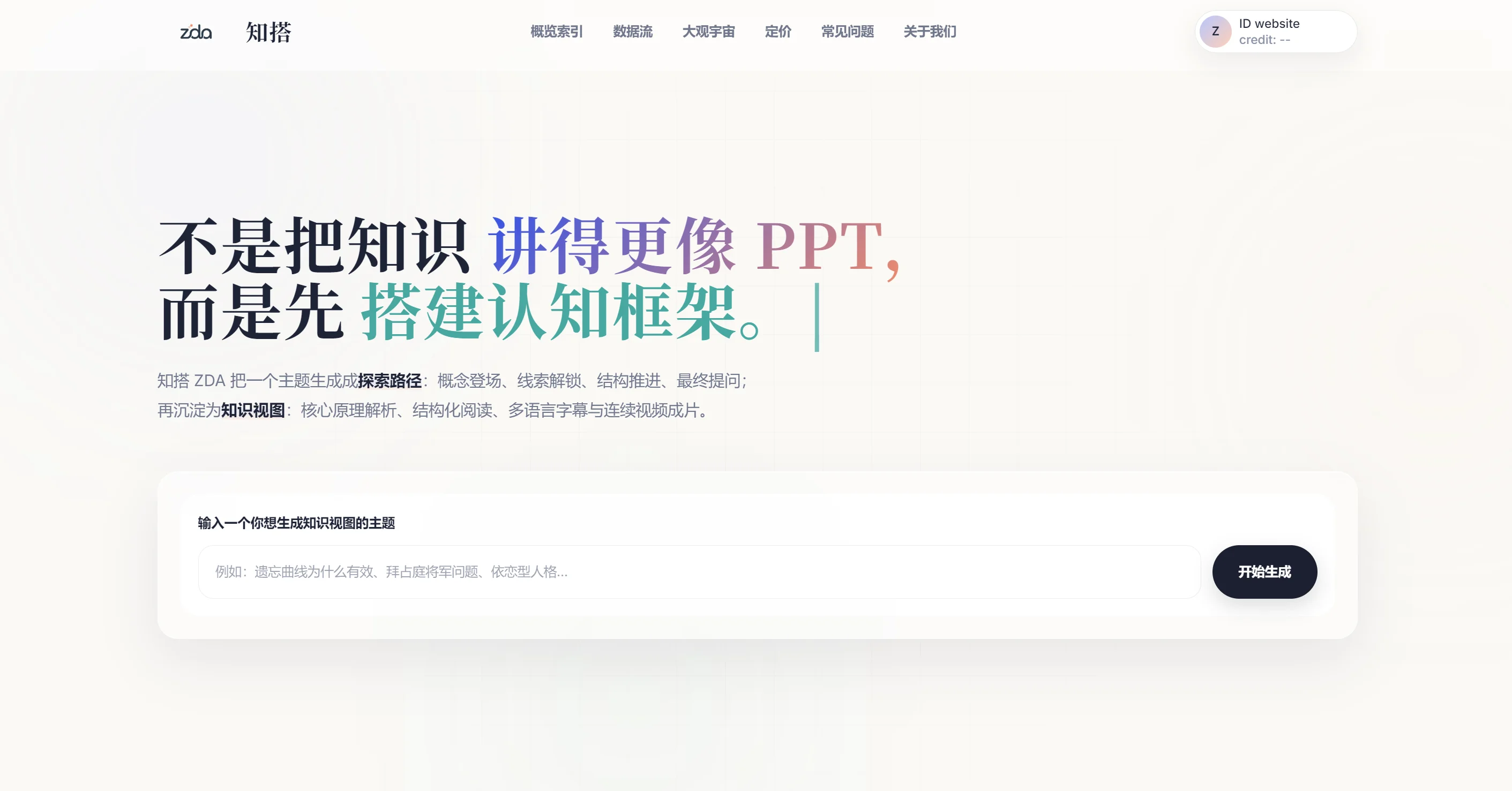 知搭 ZDA:把复杂知识生成可以观看的 AI 知识视图-Illustration- 知搭 ZDA:把复杂知识生成可以观看的 AI 知识视图