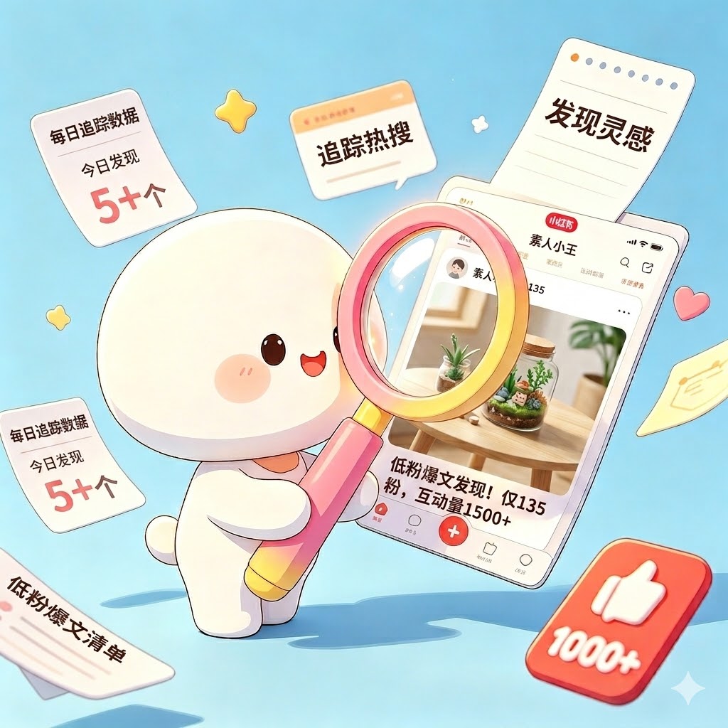 热点雷达 ·小红书低粉爆文数据平台