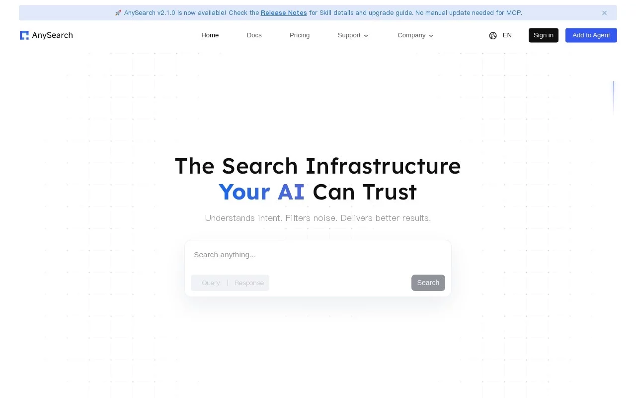 AnySearch 网站预览