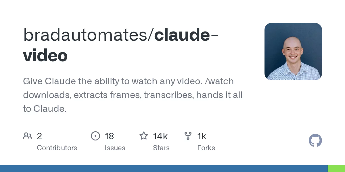 Claude Video 网站预览