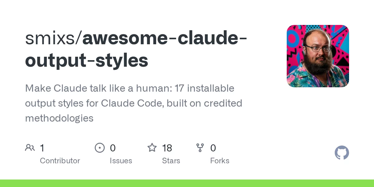 awesome-claude-output-styles 网站预览