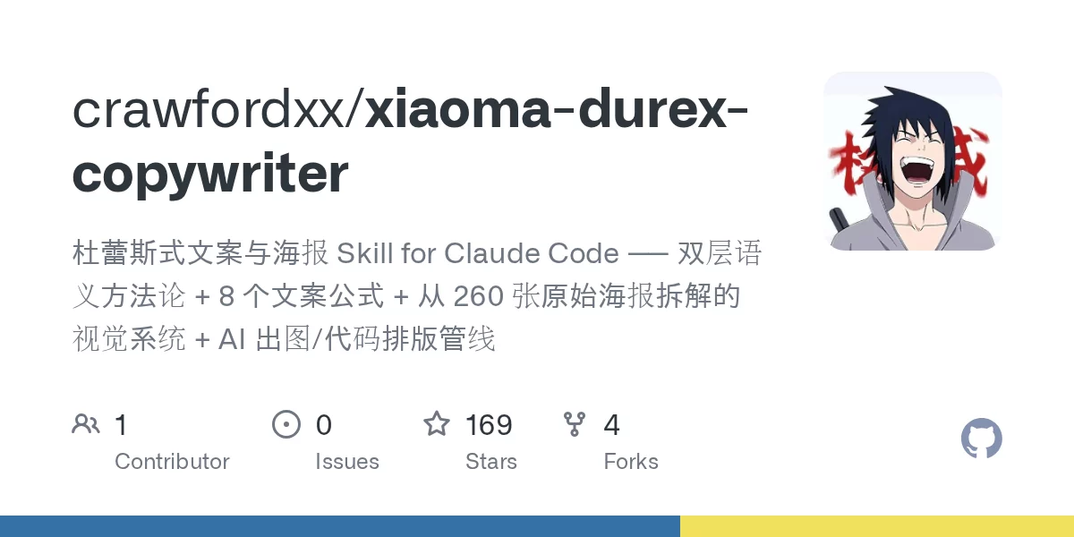 小马杜蕾斯文案 Skill 网站预览