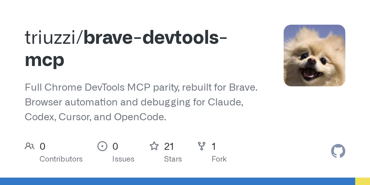 Brave DevTools MCP 网站预览