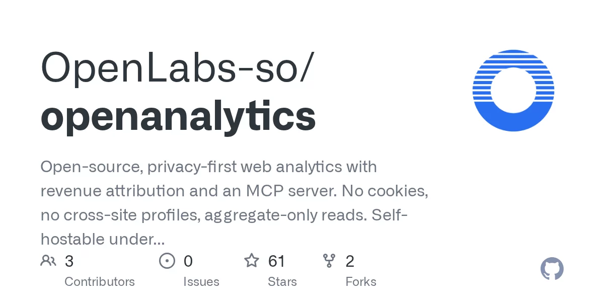 OpenAnalytics 网站预览