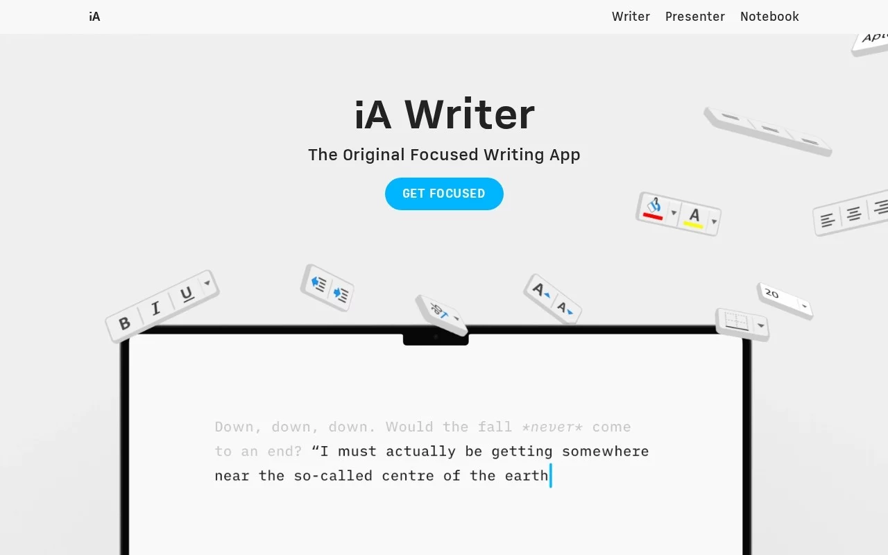 iA Writer 8.0 网站预览