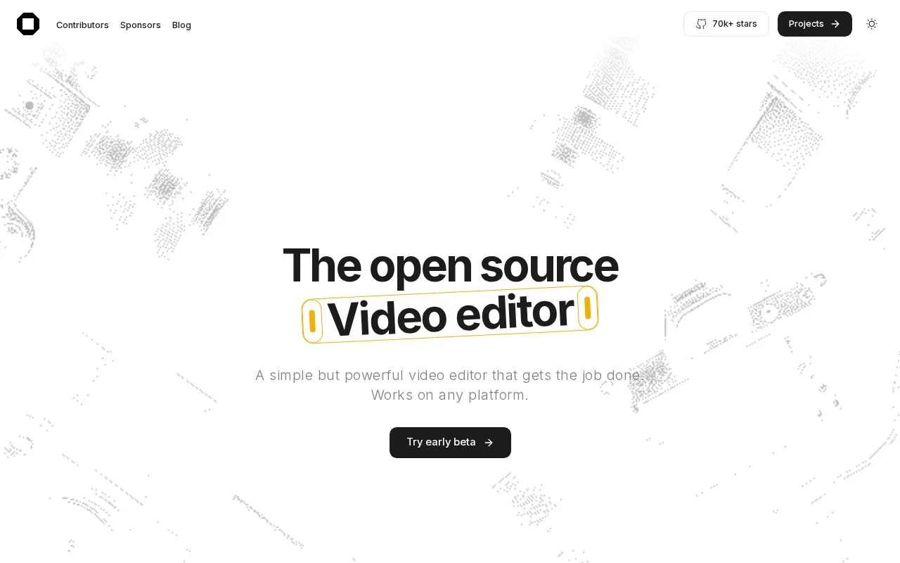 OpenCut 网站预览
