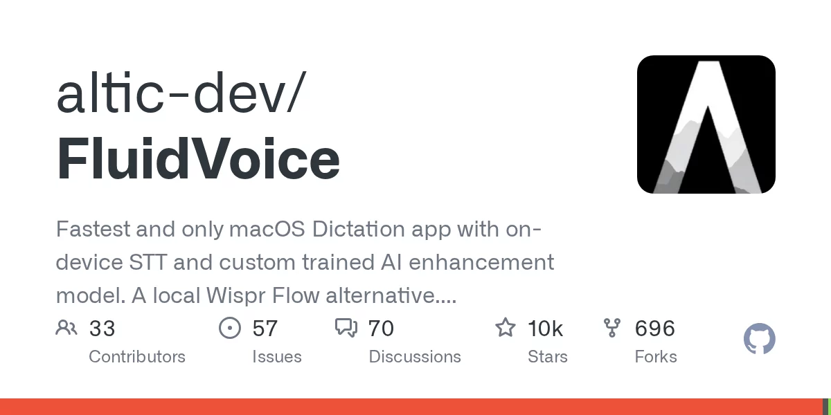 FluidVoice 网站预览