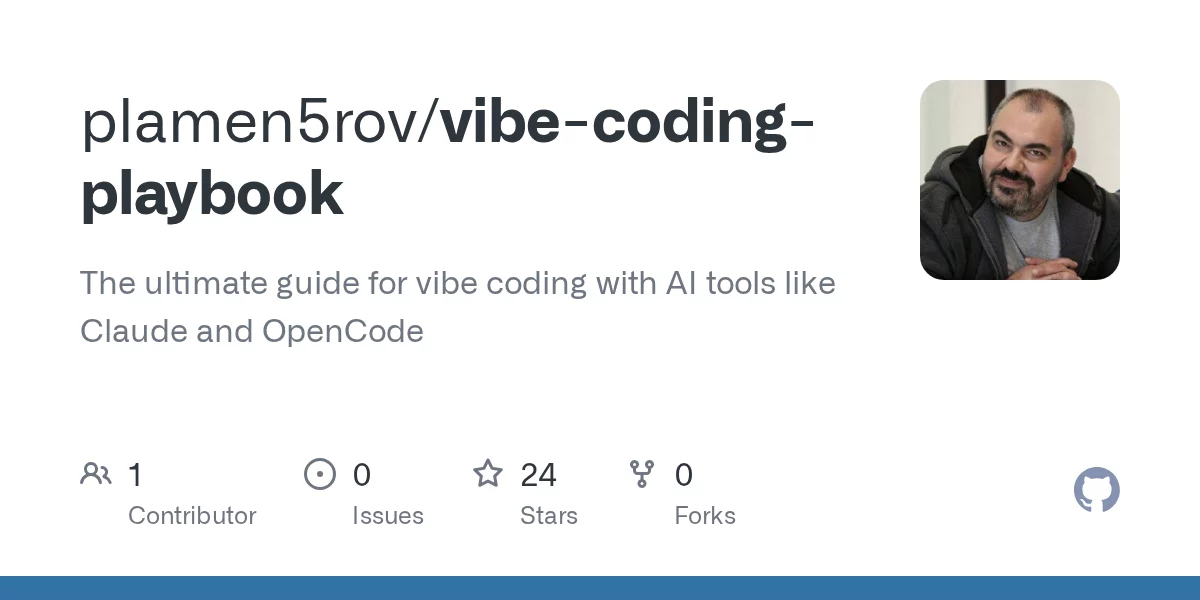 Vibe Coding Playbook 网站预览