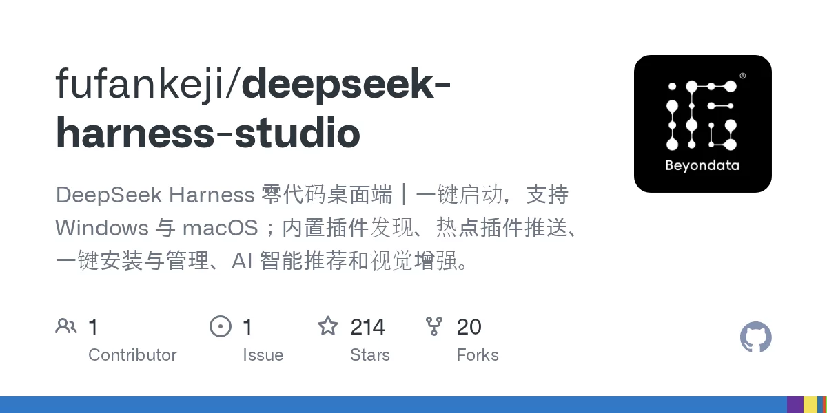 DeepSeek Harness Studio 网站预览