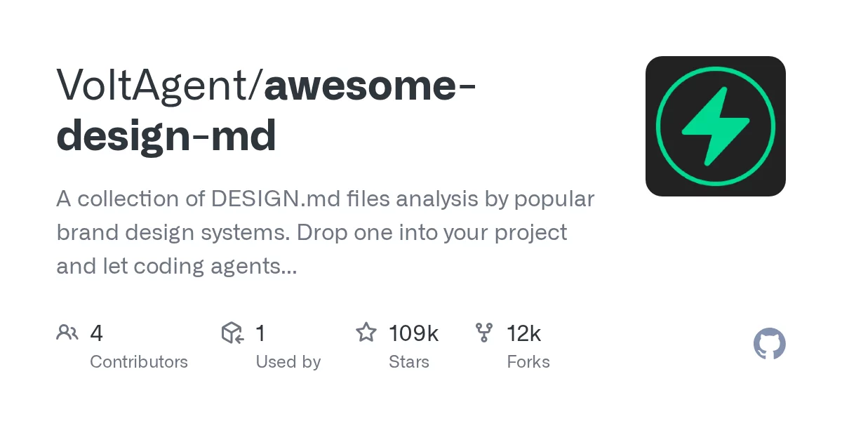 VoltAgent/awesome-design-md 网站预览