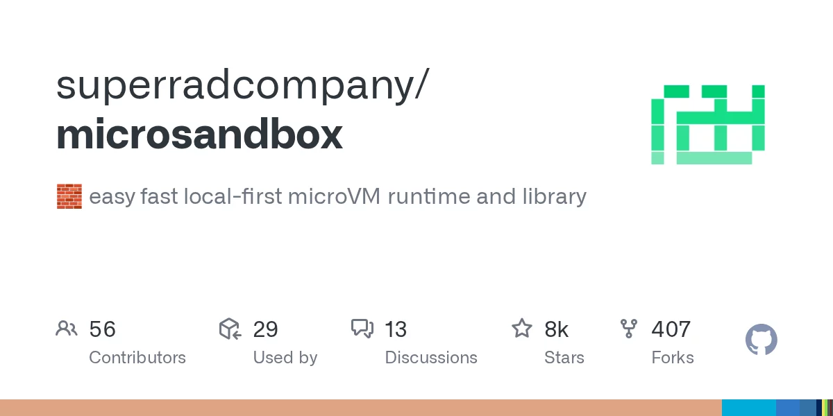 Microsandbox 网站预览