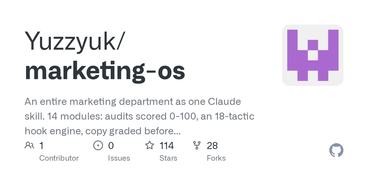 Marketing OS 网站预览
