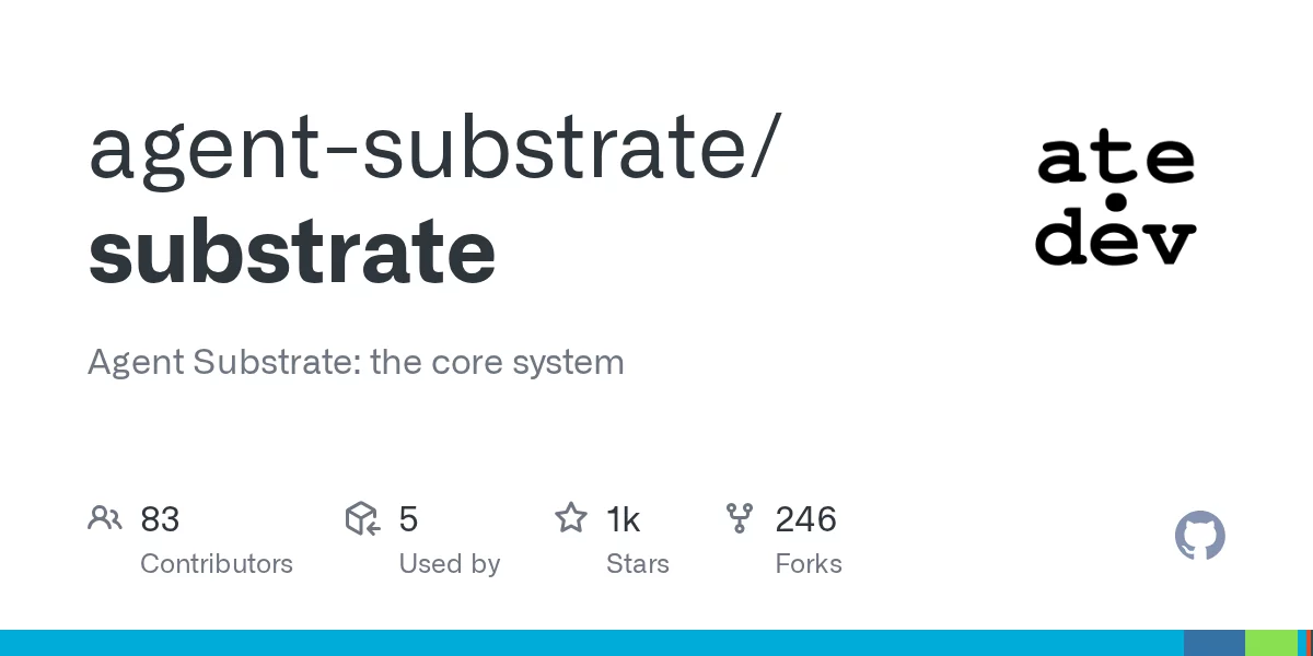 Agent Substrate 网站预览