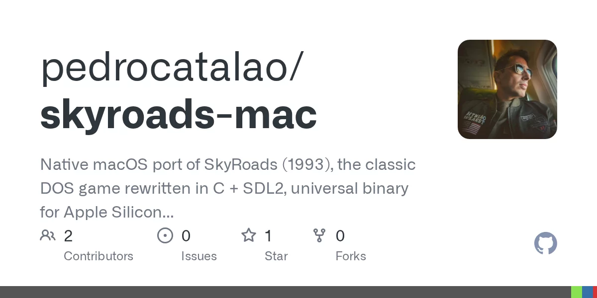 SkyRoads (macOS) 网站预览