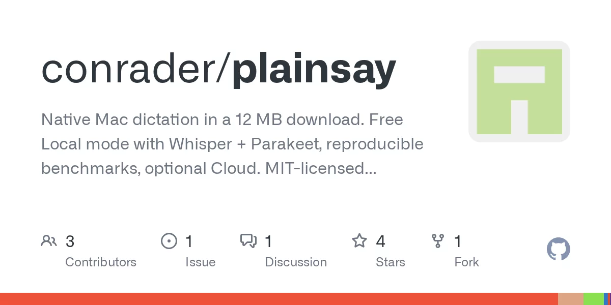 Plainsay 网站预览