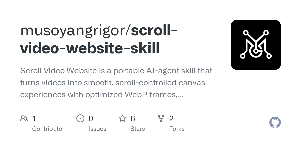scroll-video-website-skill 网站预览