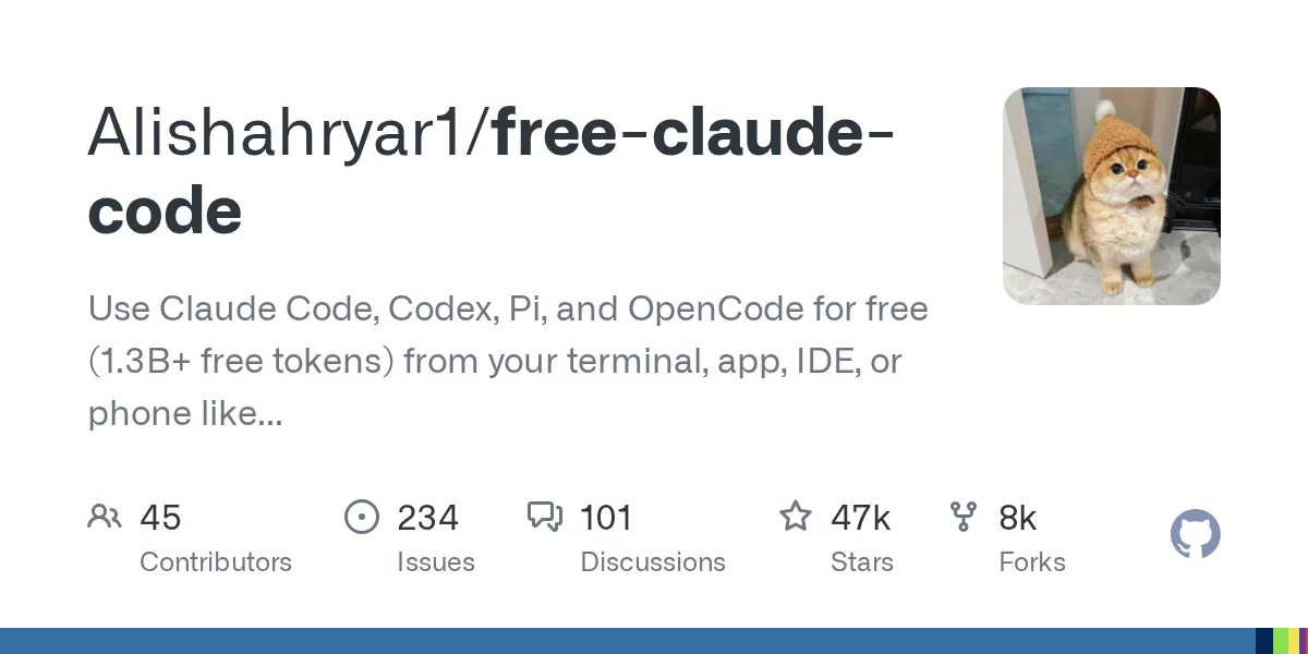 Free Claude Code (free-claude-code) 网站预览