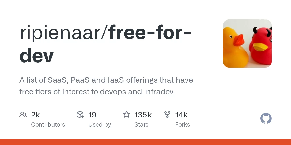 free-for.dev 网站预览