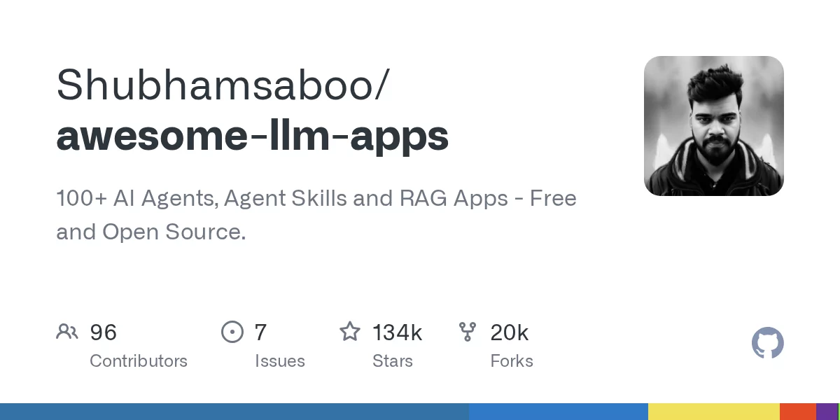 Awesome LLM Apps 网站预览
