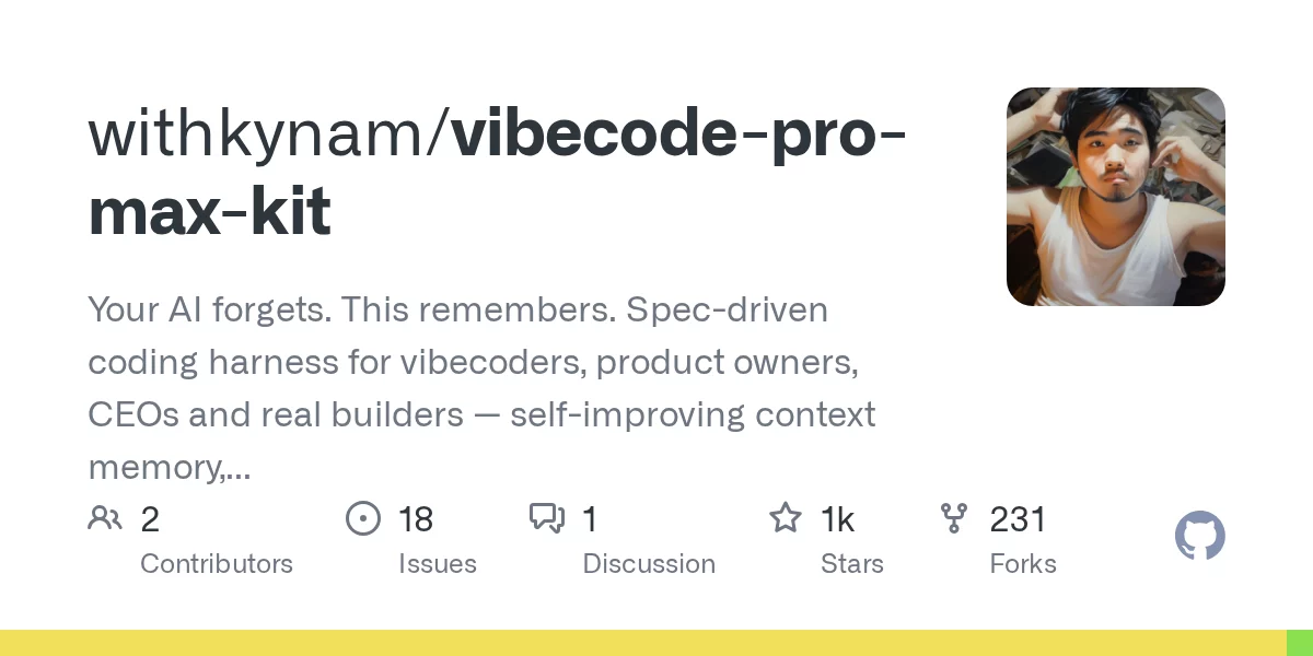 Vibecode Pro Max Kit 网站预览
