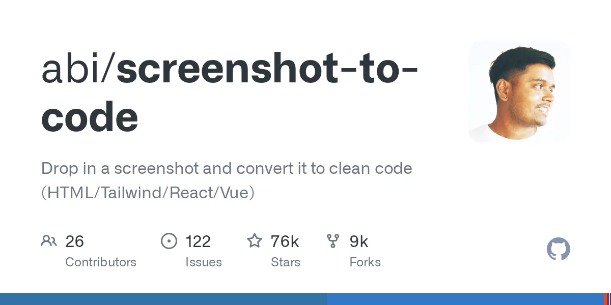 Screenshot to Code 网站预览