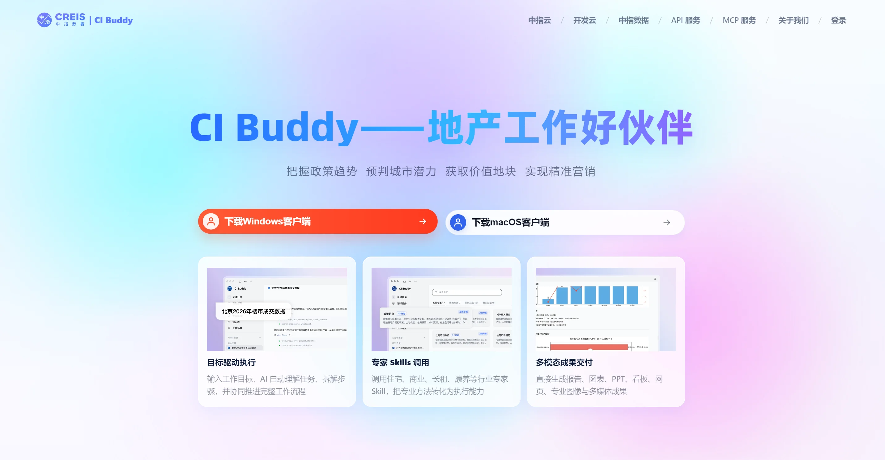 CI Buddy 地产全产业链AI工作台