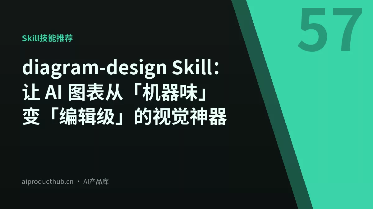diagram-design Skill：让 AI 图表从「机器味」变「编辑级」的视觉神器-Thumbnail