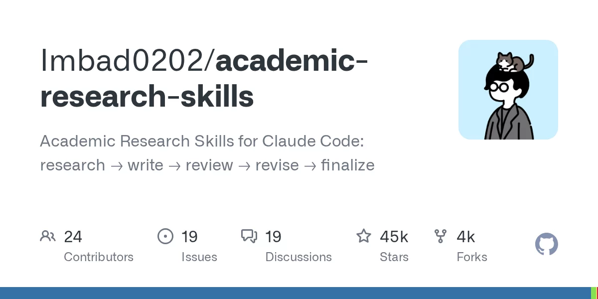 Academic Research Skills for Claude Code 网站预览