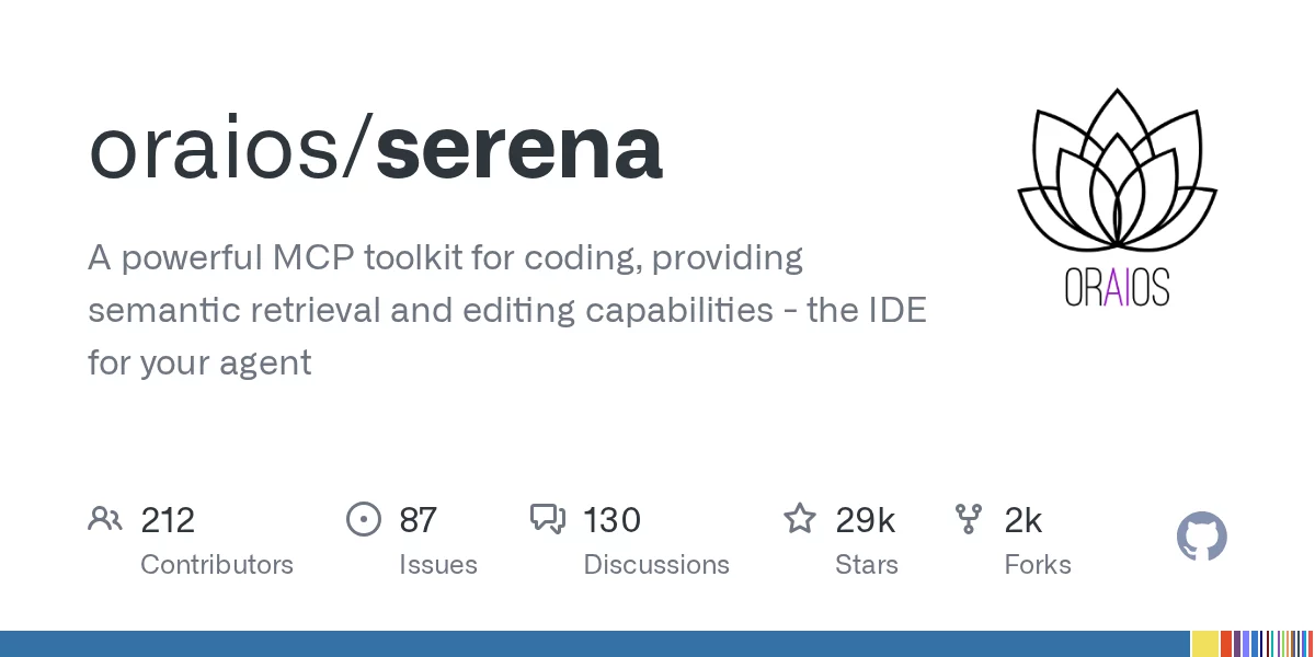 Serena（AI编程MCP工具包） 网站预览