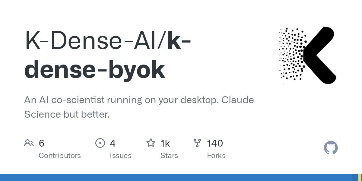 K-Dense BYOK 网站预览