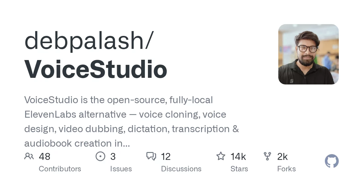 VoiceStudio 网站预览