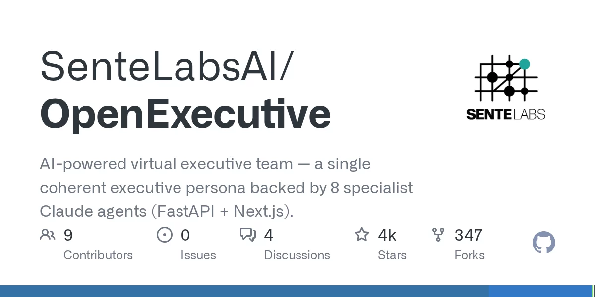 OpenExecutive 网站预览