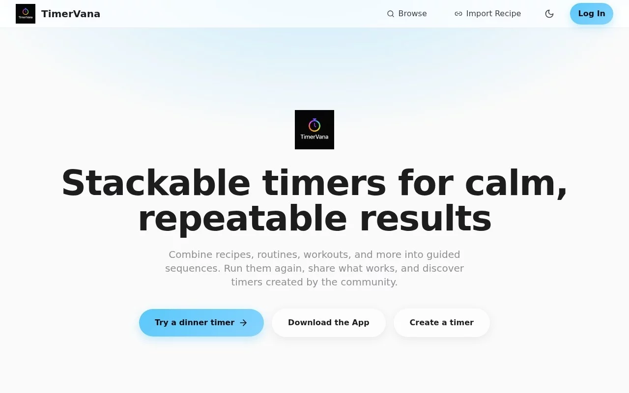 TimerVana 网站预览