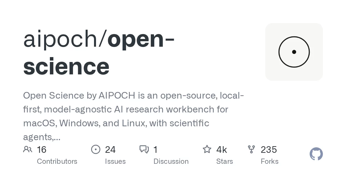 AIPOCH Open Science 网站预览