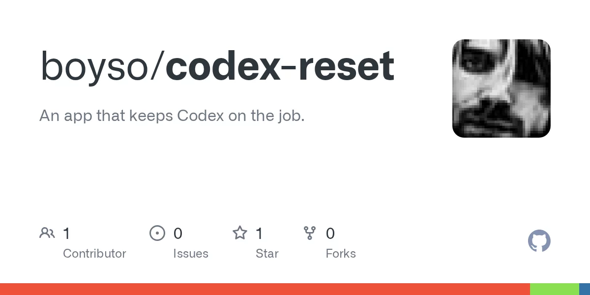 Codex Reset 网站预览