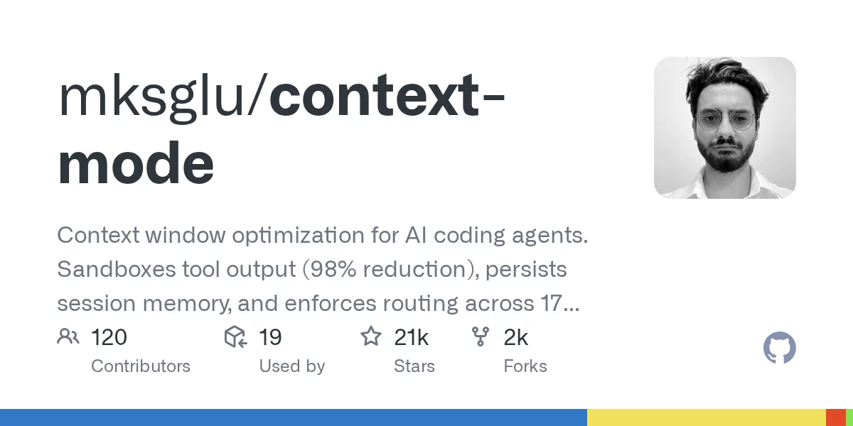 Context Mode 网站预览