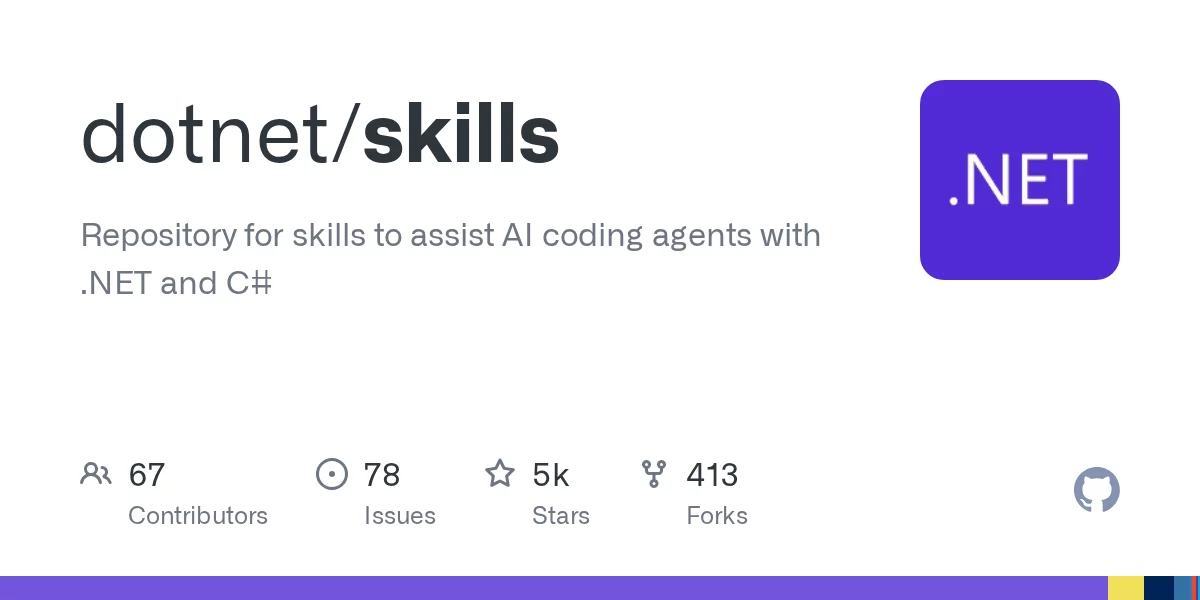Microsoft .NET Agent Skills 网站预览