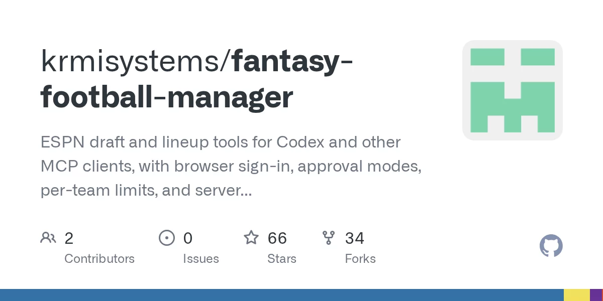 Fantasy Football Manager MCP 网站预览