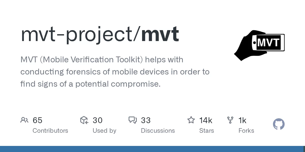 Mobile Verification Toolkit 网站预览