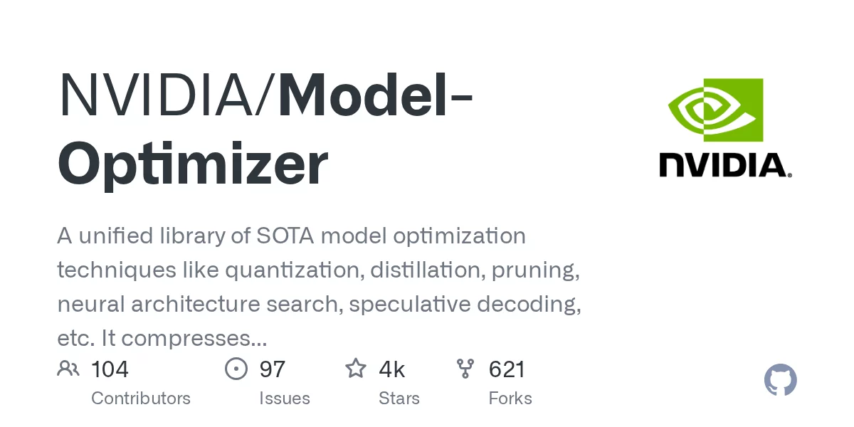 NVIDIA Model Optimizer 网站预览