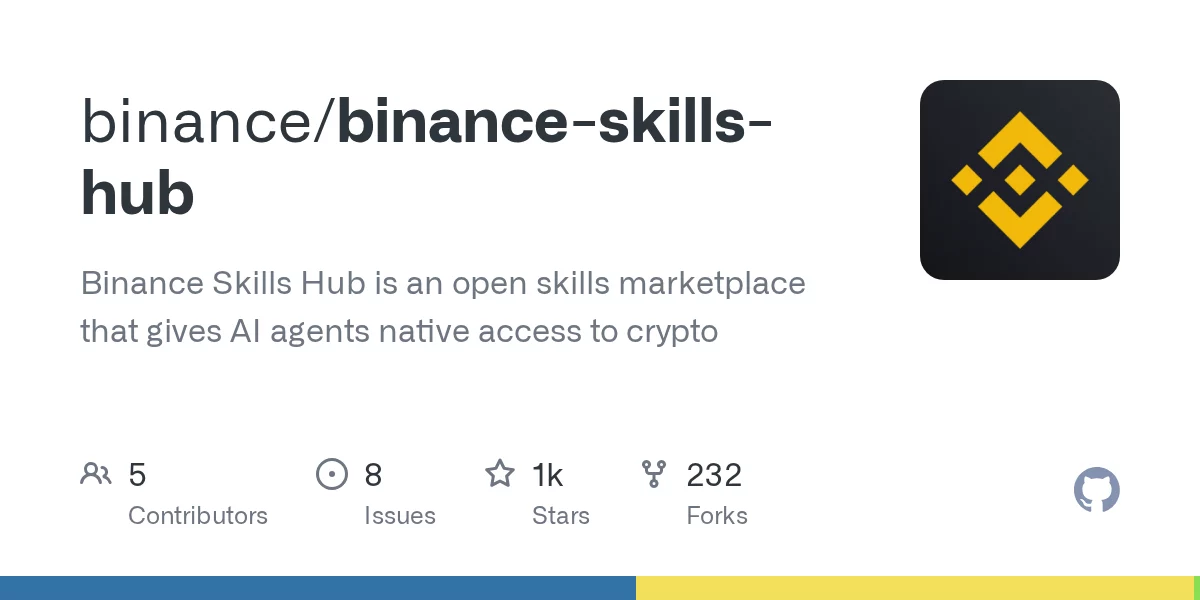 Binance Skills Hub 网站预览