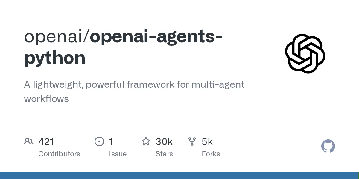 OpenAI Agents SDK 网站预览