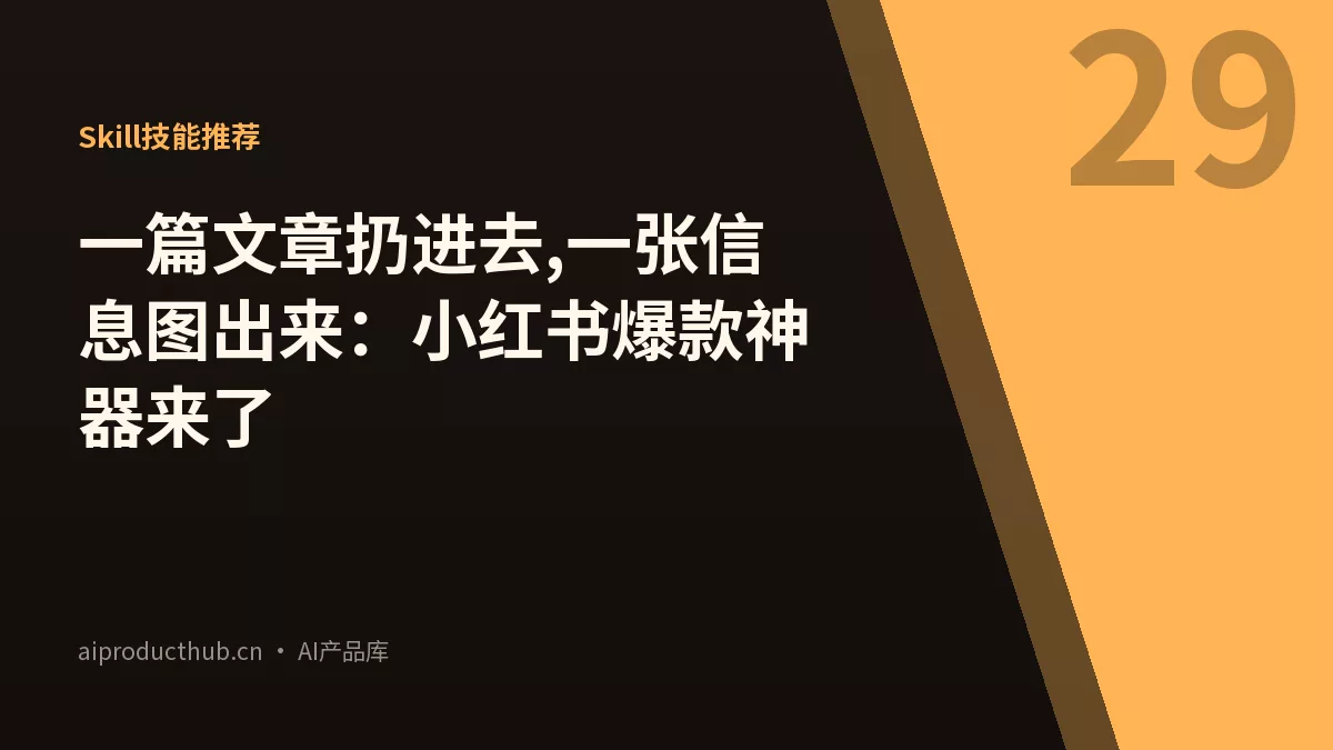 一篇文章扔进去,一张信息图出来:小红书爆款神器来了-Thumbnail 一篇文章扔进去,一张信息图出来:小红书爆款神器来了-Thumbnail
