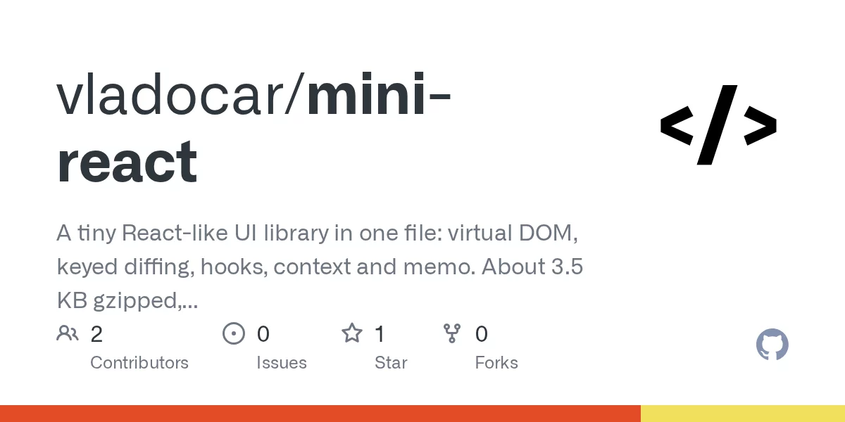 Mini React 网站预览