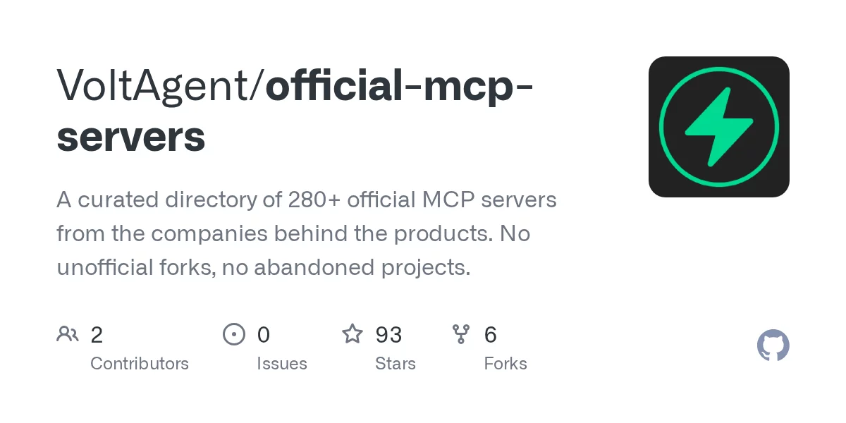 Official MCP Servers 网站预览