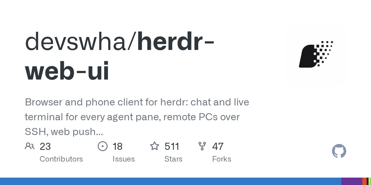 herdr web ui 网站预览