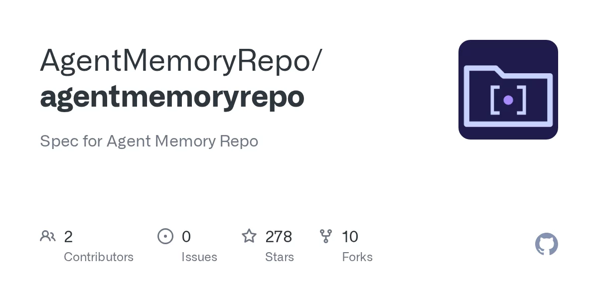 Agent Memory Repo 网站预览